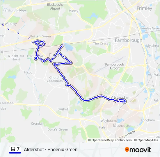 7 Bus Line Map