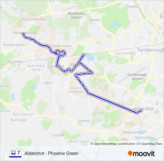 7 Route: Schedules, Stops & Maps - Hartley Wintney (Updated)