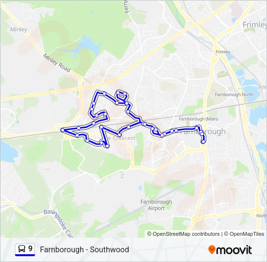 9 Bus Line Map