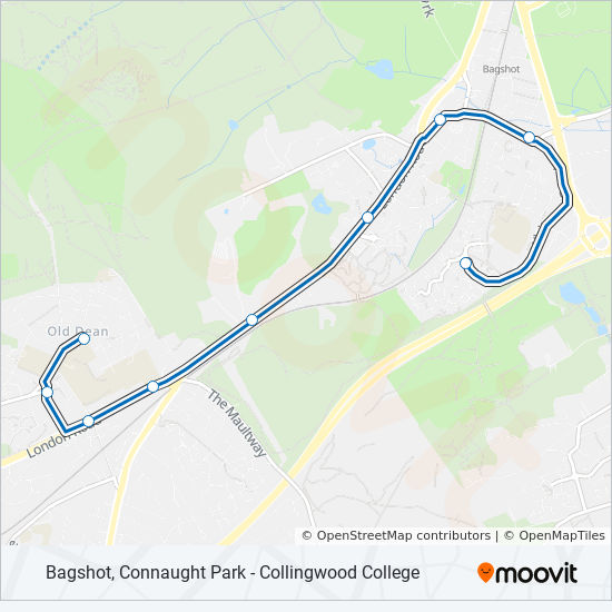 Bus 83 Route Map 83 Route: Schedules, Stops & Maps - Bagshot (Updated)