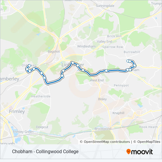 Bus 87 Route Map 87 Route: Schedules, Stops & Maps - Old Dean (Updated)