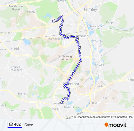 402 bus Line Map