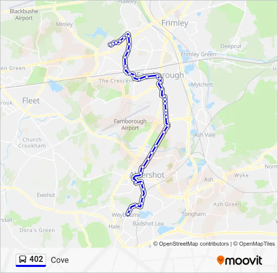 402 Route: Schedules, Stops & Maps - Cove (Updated)