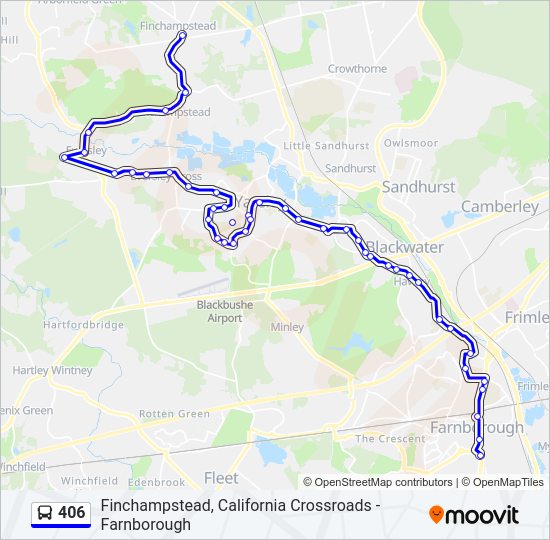 406 Bus Line Map