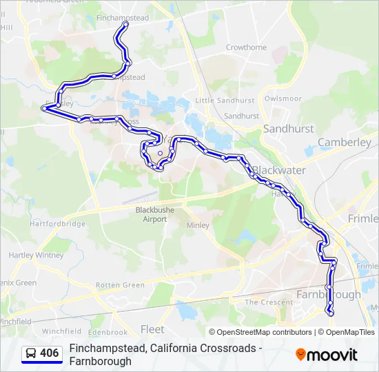 406 Bus Line Map