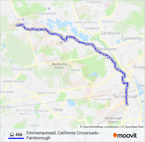 406 Bus Line Map