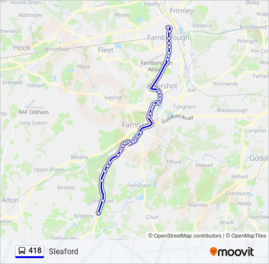 418 Route: Schedules, Stops & Maps - Sleaford (Updated)