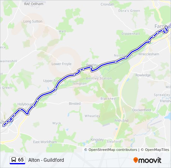 Bus 65 Route Map 65 Route: Schedules, Stops & Maps - Alton (Updated)