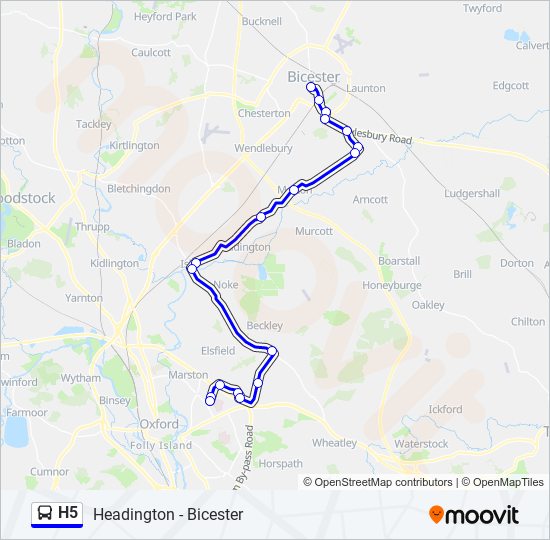 H5 bus Line Map