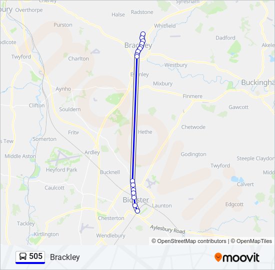 505 Route Schedules Stops Maps Brackley Updated 