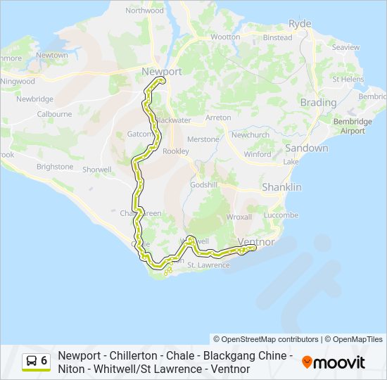 6 Bus Line Map