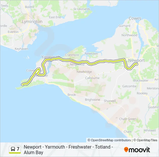 7 Bus Line Map