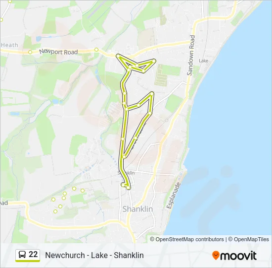 22 Bus Line Map