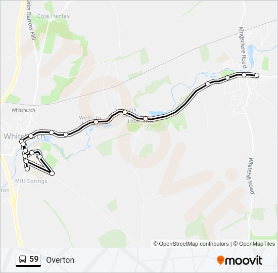 59 Bus Line Map