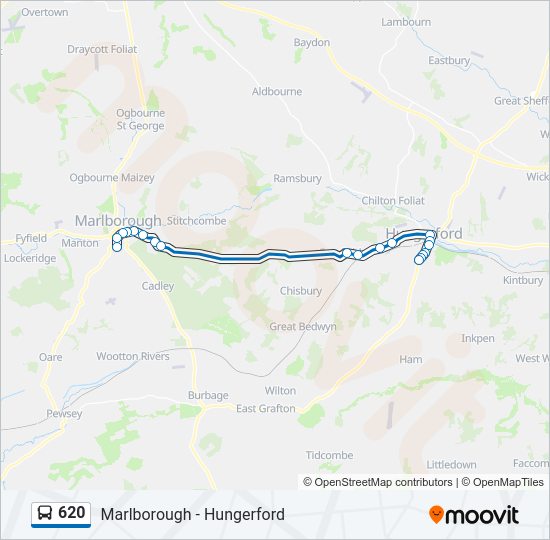 620 Bus Line Map