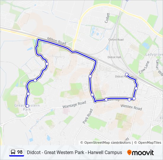 Bus 98 Route Map 98 Route: Schedules, Stops & Maps - Great Western Park (Updated)