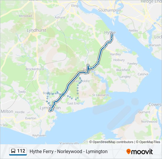 112 Bus Line Map