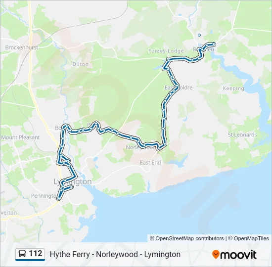 112 Bus Line Map