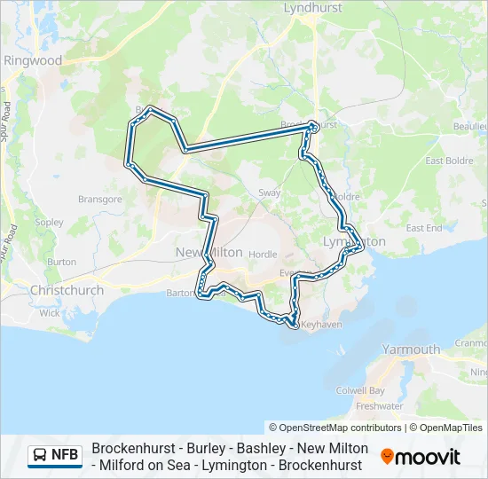 NFB Bus Line Map