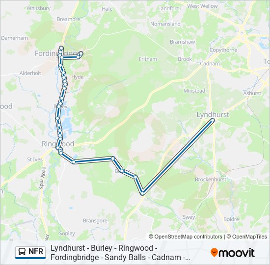 NFR Bus Line Map