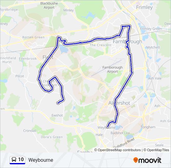 10 Bus Line Map