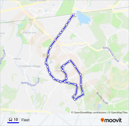 10 bus Line Map