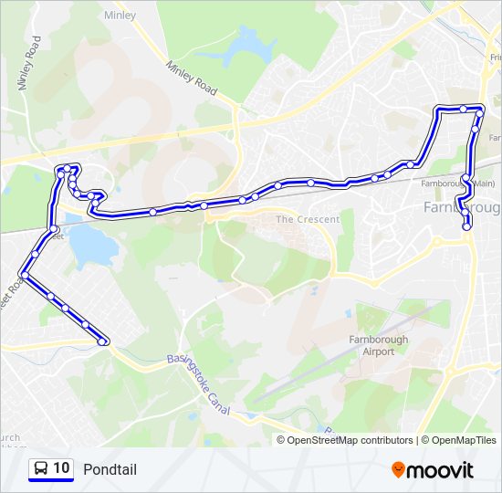 10 Bus Line Map