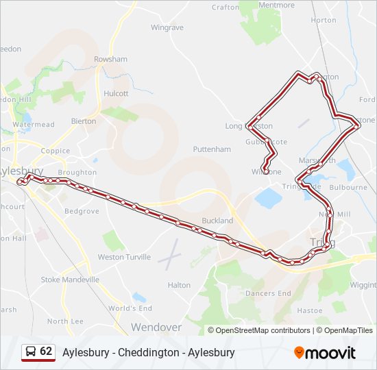 62 Bus Line Map
