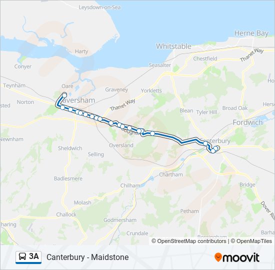 3A bus Line Map