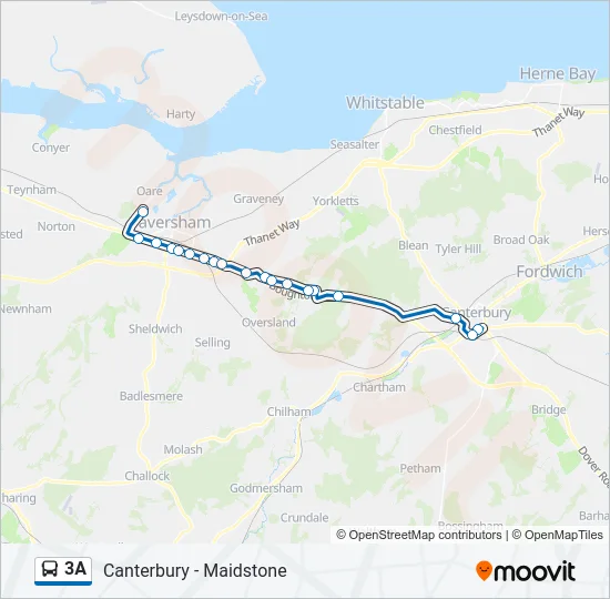 3A Bus Line Map
