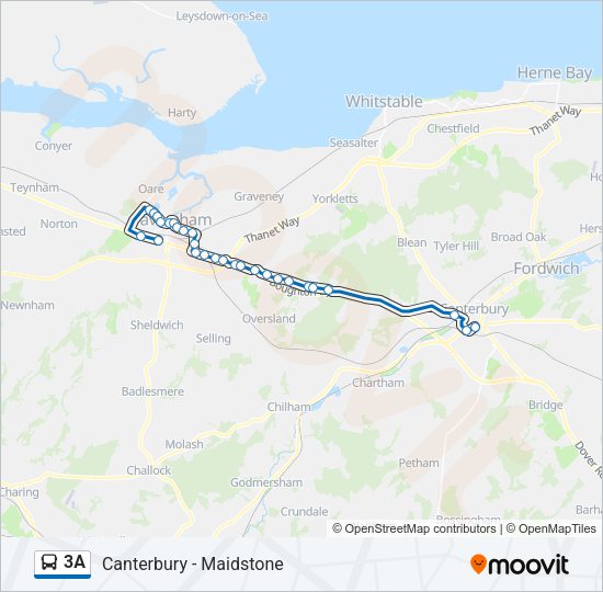 3A Bus Line Map