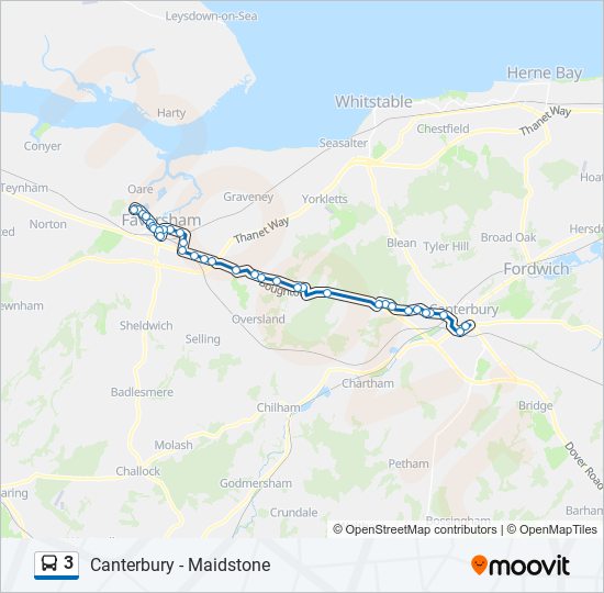 3 bus Line Map