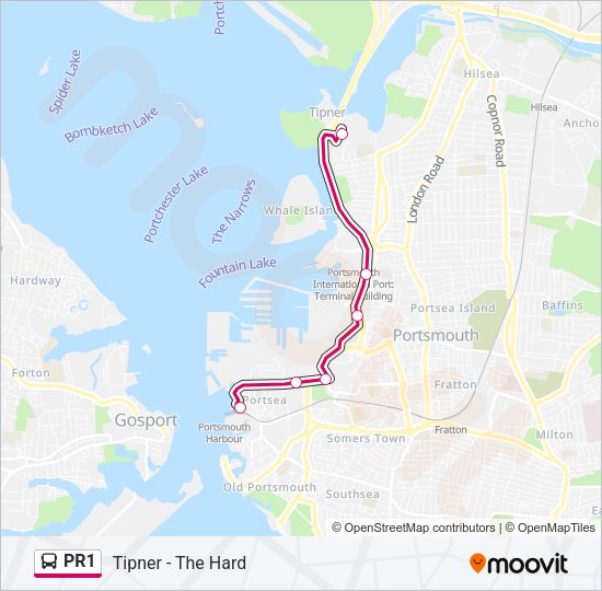 PR1 Bus Line Map