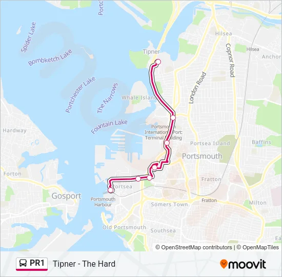 PR1 Bus Line Map