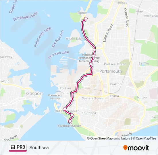 PR3 Bus Line Map