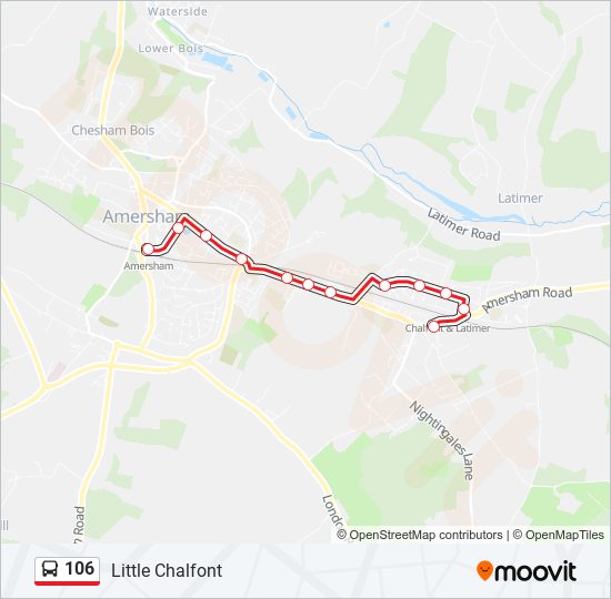 106 Route Schedules, Stops & Maps Little Chalfont (Updated)