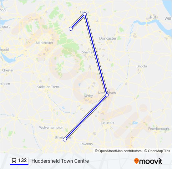 132 Bus Line Map