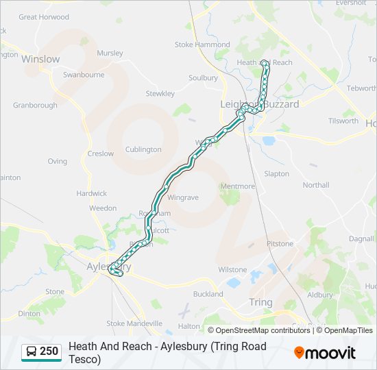 250 Route: Schedules, Stops & Maps - Heath And Reach (Updated)