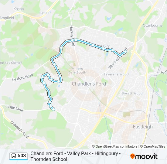503 Bus Line Map