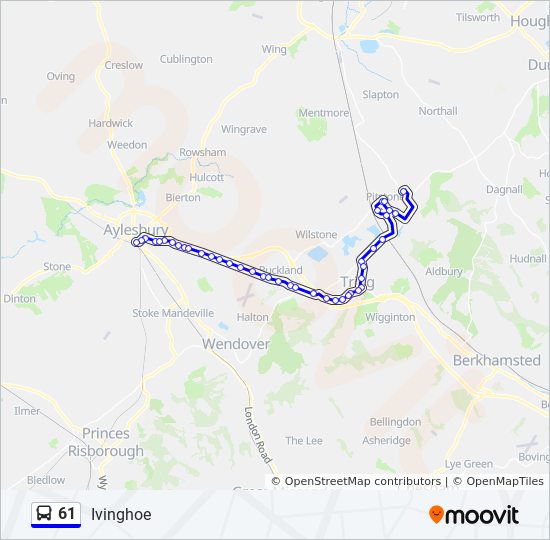 61 Route: Schedules, Stops & Maps - Ivinghoe (Updated)