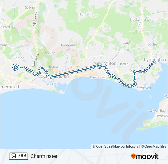789 Bus Line Map