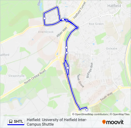 SHTL Bus Line Map