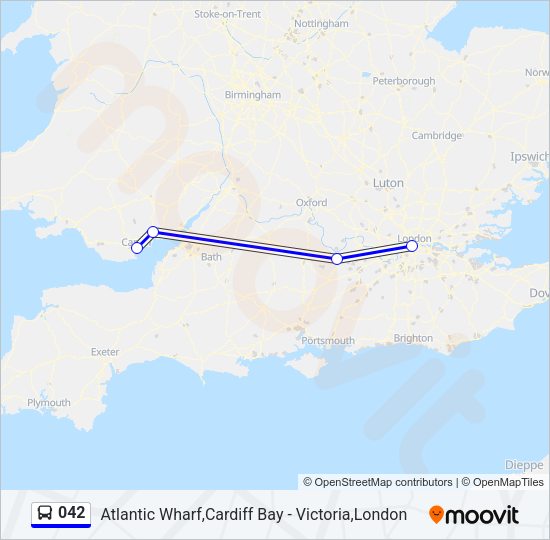 042 Bus Line Map
