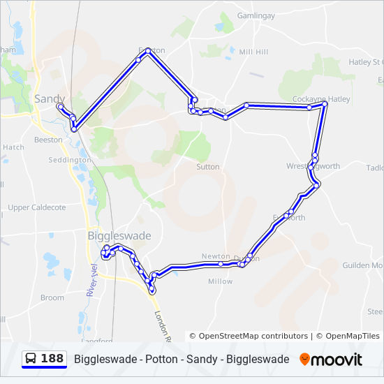 Bus 188 Route Map 188 Route: Schedules, Stops & Maps - Sandy (Updated)