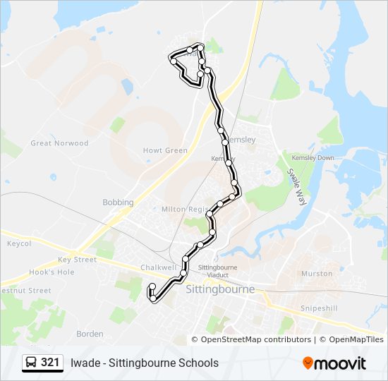 321 Bus Line Map