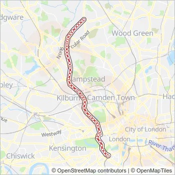 13 Route: Schedules, Stops & Maps - North Finchley (Updated)