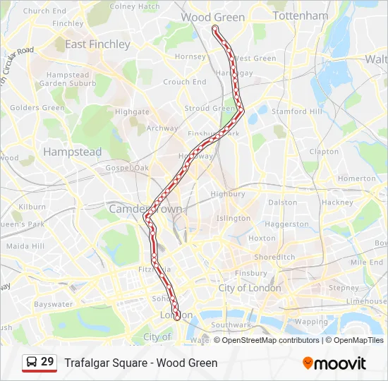 29 Route: Schedules, Stops & Maps - Wood Green (Updated)