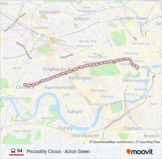 Directions To 94 Freeway 94 Route: Schedules, Stops & Maps - Acton Green (Updated)