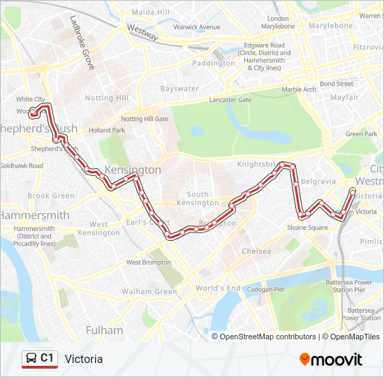 C1 Bus Line Map