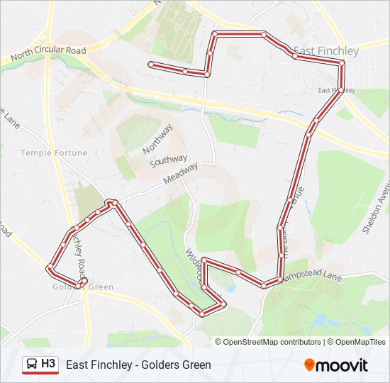 H3 bus Line Map